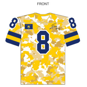 Fan Cut Football Jersey - Gold Rush Camo